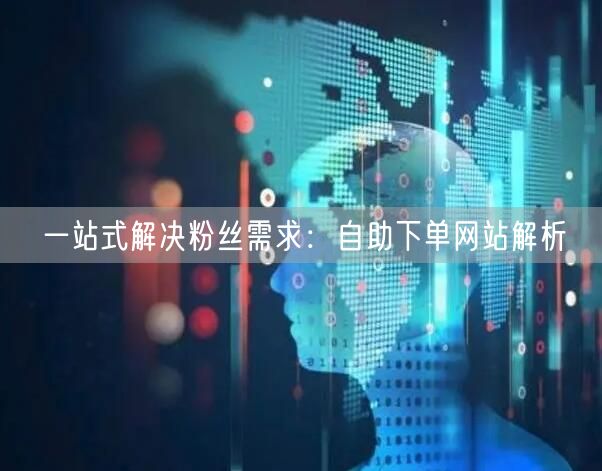 一站式解决粉丝需求：自助下单网站解析