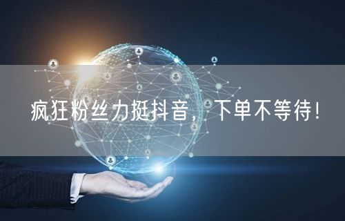 疯狂粉丝力挺抖音，下单不等待！