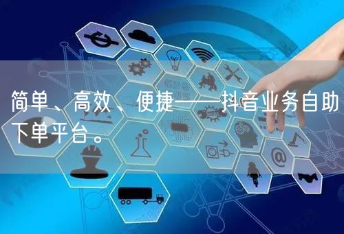 简单、高效、便捷——抖音业务自助下单平台。