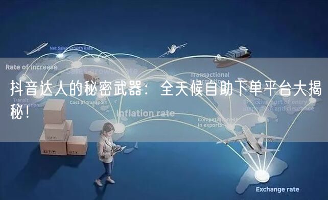 抖音达人的秘密武器：全天候自助下单平台大揭秘！