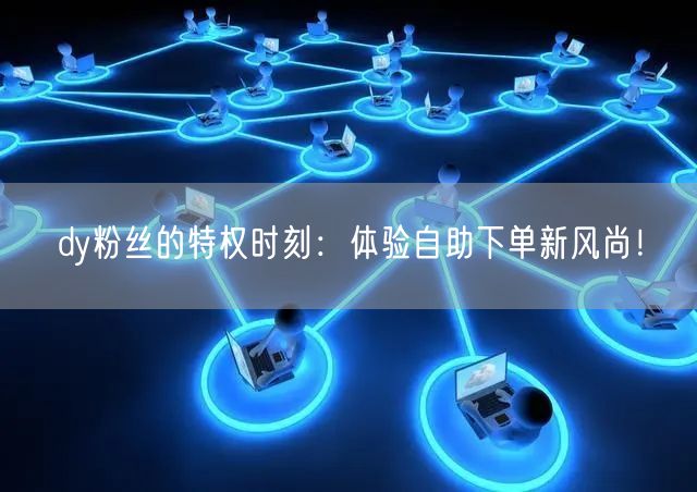 dy粉丝的特权时刻：体验自助下单新风尚！