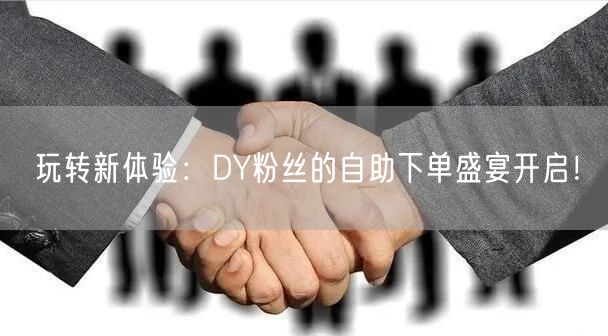 玩转新体验：DY粉丝的自助下单盛宴开启！