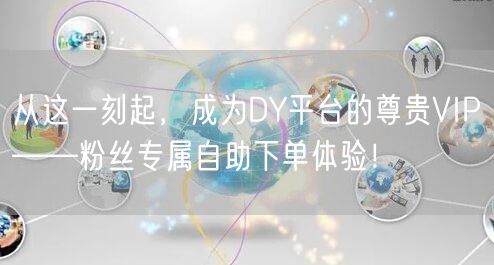 从这一刻起，成为DY平台的尊贵VIP——粉丝专属自助下单体验！