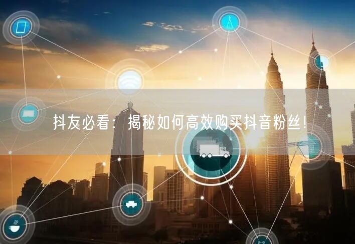 抖友必看：揭秘如何高效购买抖音粉丝！