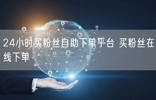 24小时买粉丝自助下单平台 买粉丝在线下单